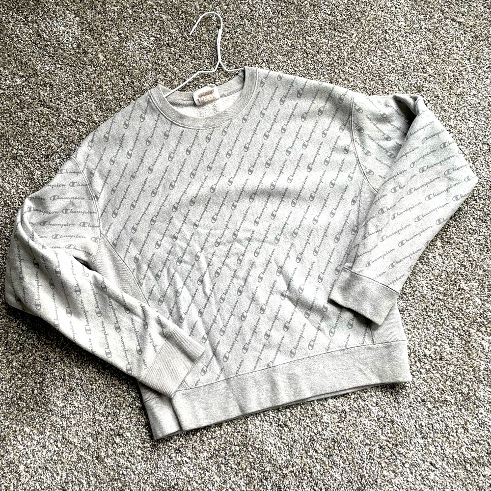 Champion logo Grey sweatshirt